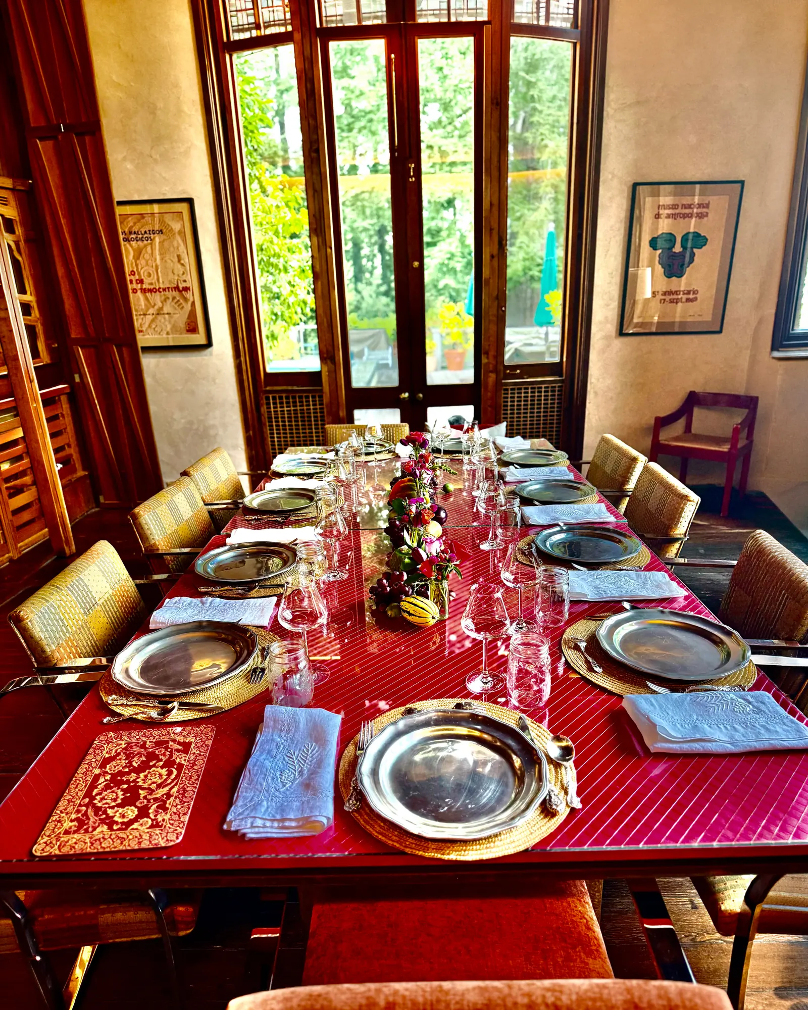 Private estate executive dining table setup – Bay Area luxury catering