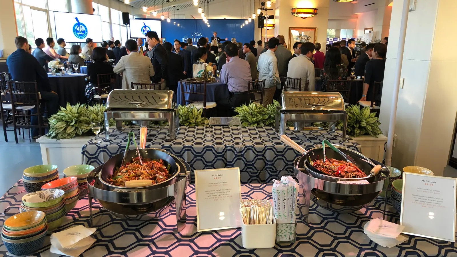 Live culinary station catering – Silicon Valley corporate event