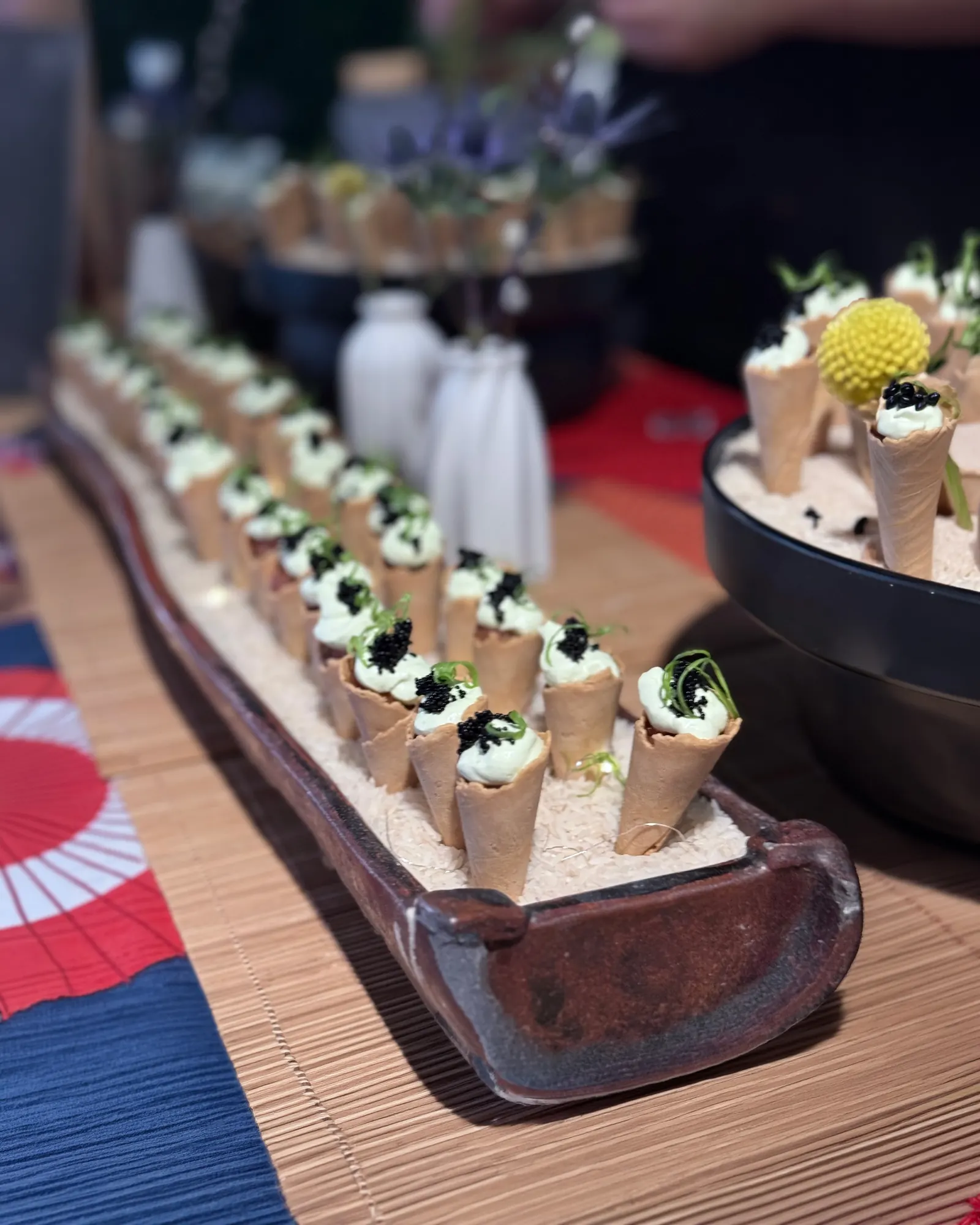 Caviar Canape Cones - Lugo's Kitchen