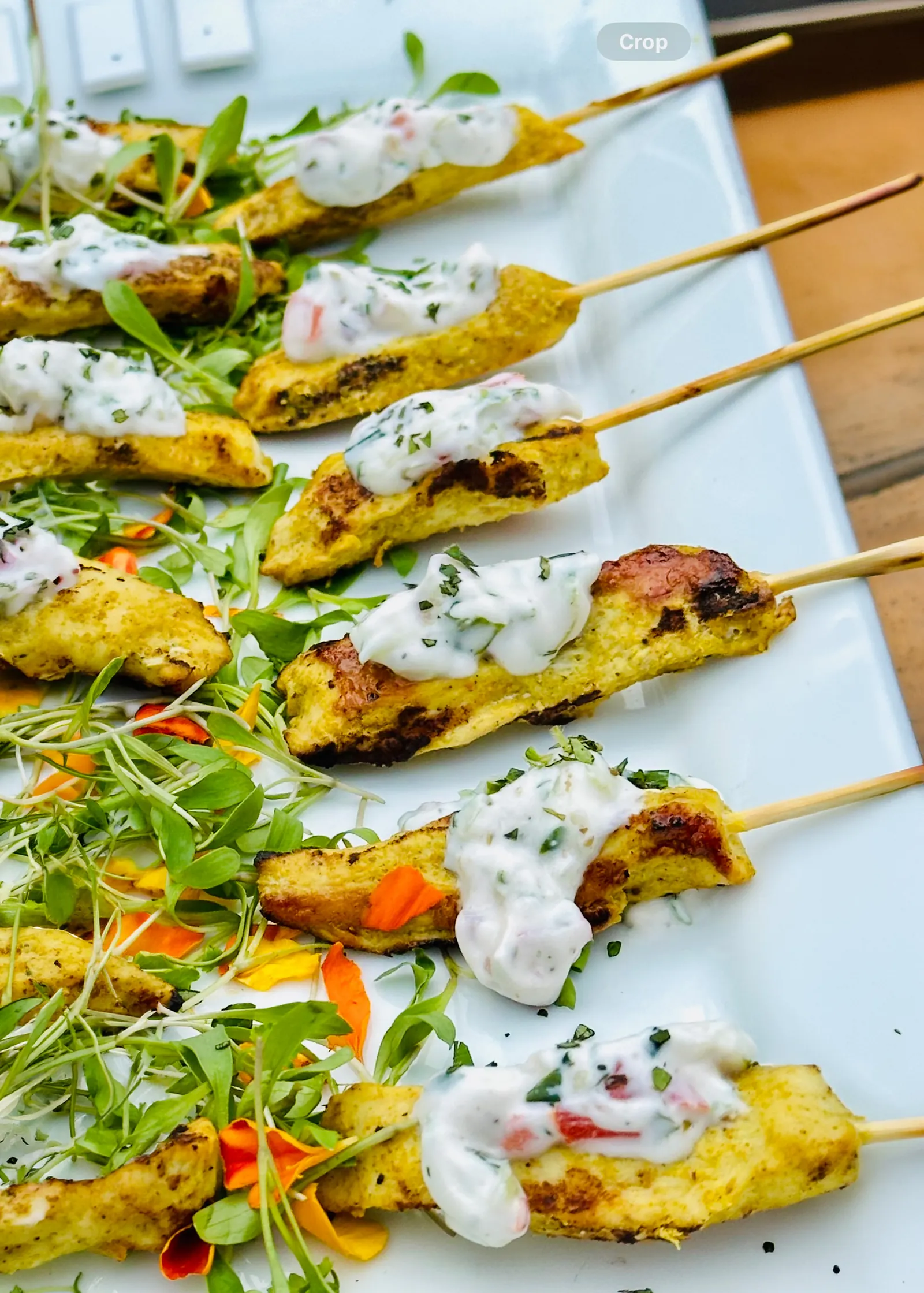 Grilled Skewers with Herb Sauce - Lugo's Kitchen